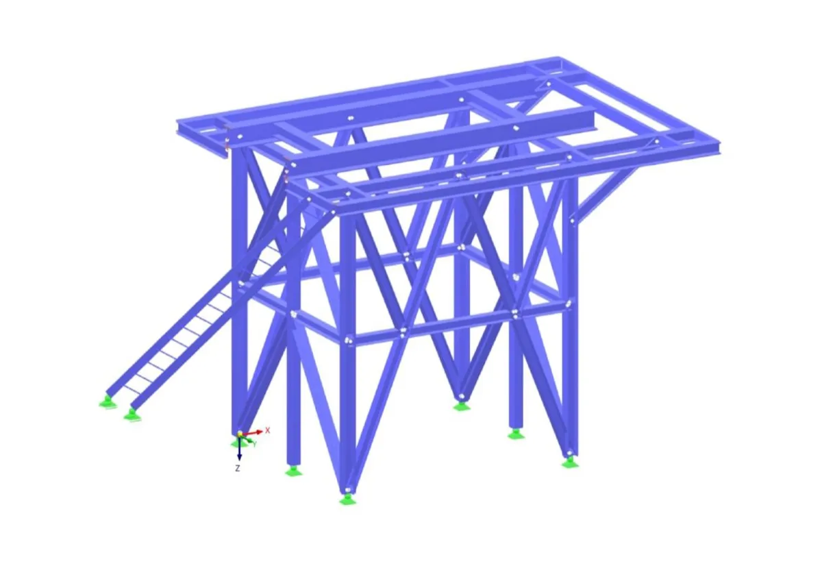 Industrial platform seismic redesign