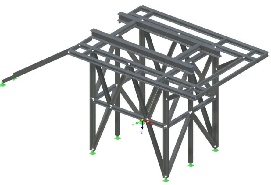 Industrial platform seismic redesign